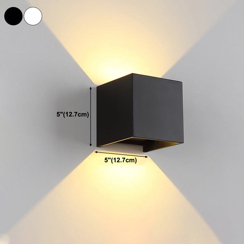 Modern Style Geometry Shape Wall Sconce Metal Multi Light Wall Lighting for Bedroom
