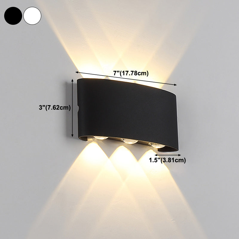Modern Style Geometry Shape Wall Sconce Metal Multi Light Wall Lighting for Bedroom