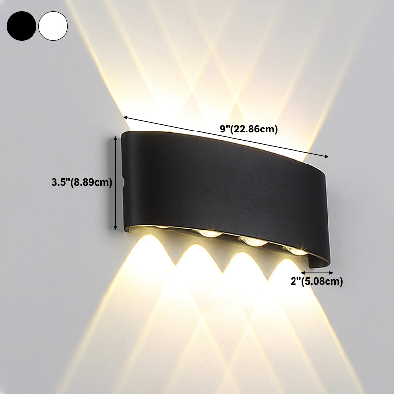 Modern Style Geometry Shape Wall Sconce Metal Multi Light Wall Lighting for Bedroom