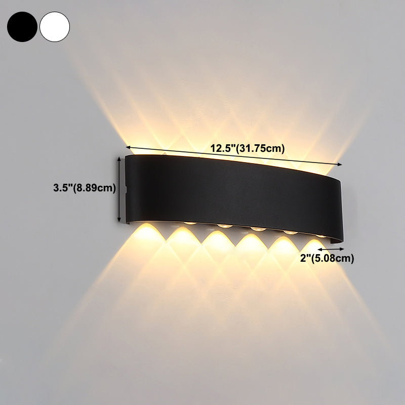 Modern Style Geometry Shape Wall Sconce Metal Multi Light Wall Lighting for Bedroom