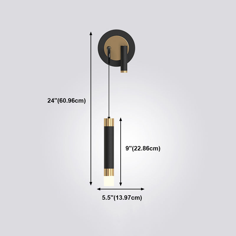 Multi Light Linear Wall Sconce Modern Style Metal Wall Lighting for Living Room