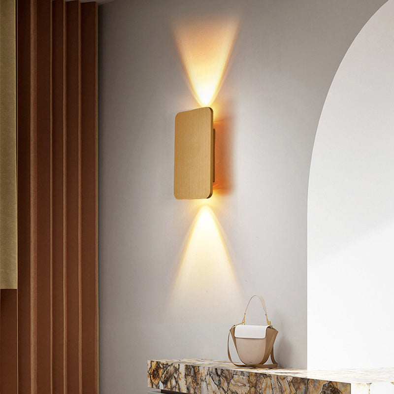 Metal Square Shape Wall Mount Lighting Modern 2-Lights Wall Mount Light Fixture