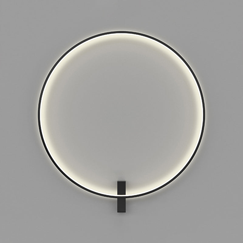 Metal Round Shape Wall Mount Lighting Modern 1-Light Wall Mounted Light Fixtures
