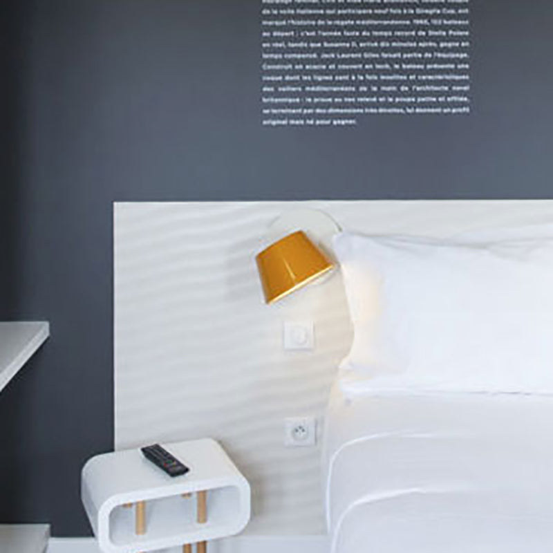 1 Light Drum Wall Sconce Modern Style Metal Wall Lighting for Living Room