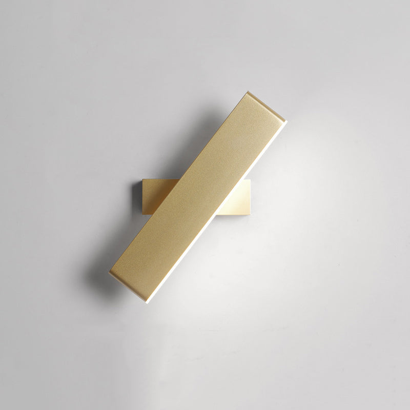 1 Light Geometry Wall Sconce Modern Style Metal Wall Lighting for Bedside