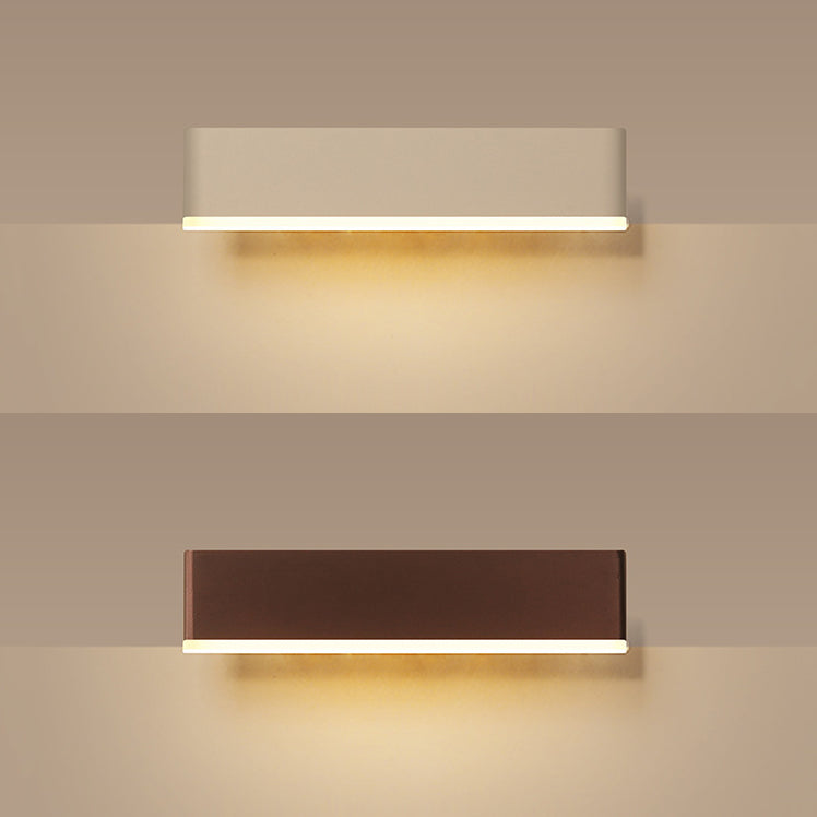1 Light Geometry Wall Sconce Modern Style Metal Wall Lighting for Bedside