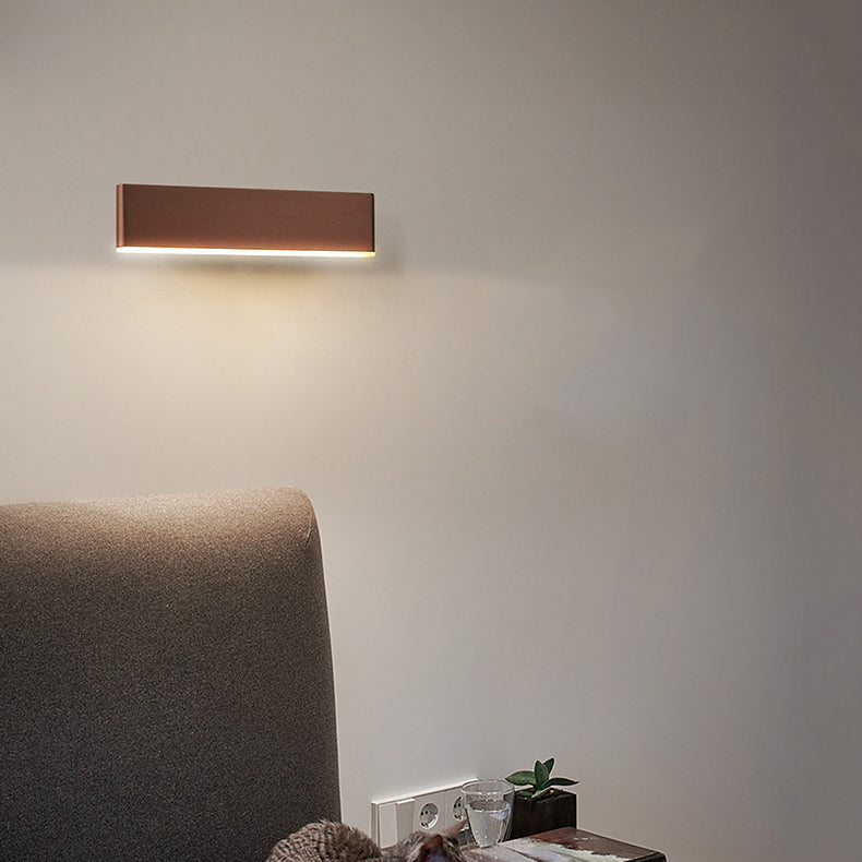 1 Light Geometry Wall Sconce Modern Style Metal Wall Lighting for Bedside