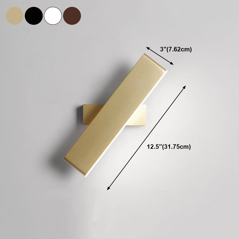 1 Light Geometry Wall Sconce Modern Style Metal Wall Lighting for Bedside