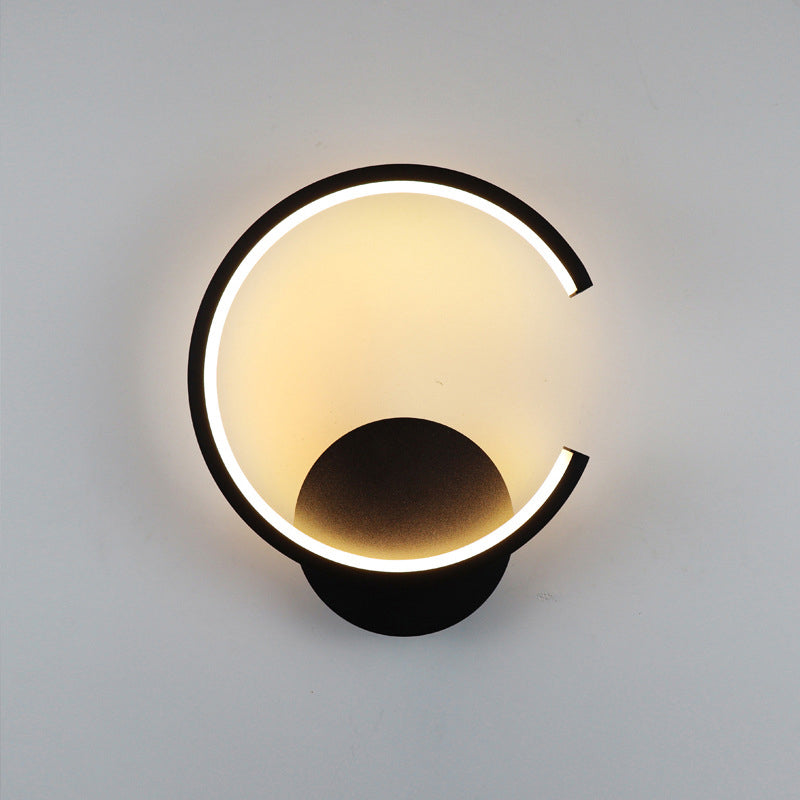 1-Light LED Wall Sconce Light Modern Simple Wall Mount Light for Living Room