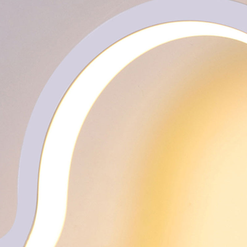 1-Light LED Wall Sconce Light Modern Simple Wall Mount Light for Living Room
