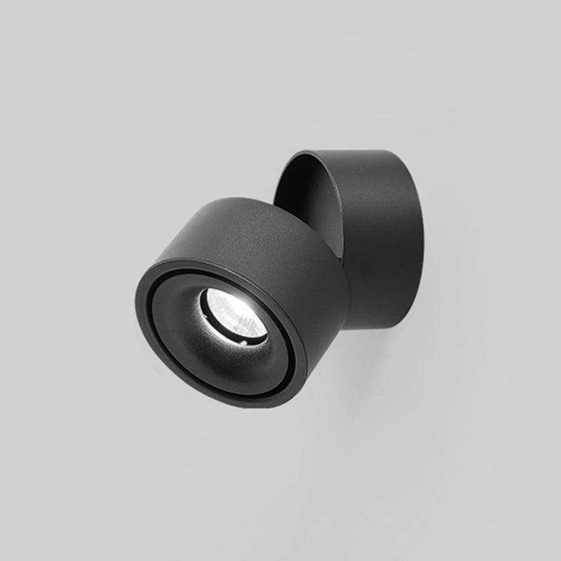 Modern Simple Aluminum Wall Light Cylinder Shape Rotatable Wall Lamp for Living Room