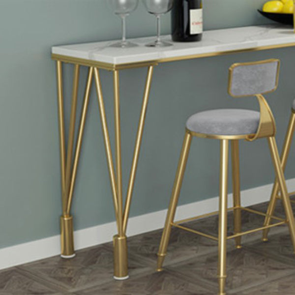 Nordic Bar Table 42-inch Height Metal Base Bistro Table for Kitchen