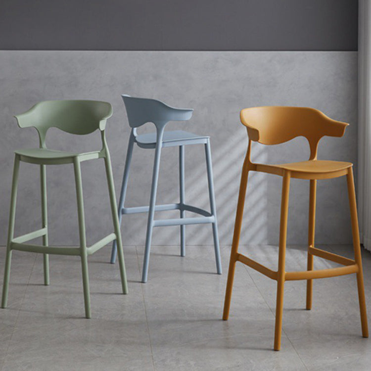 Modern Style Stackable Bar-stool Plastic Counter Bar Stool for Home