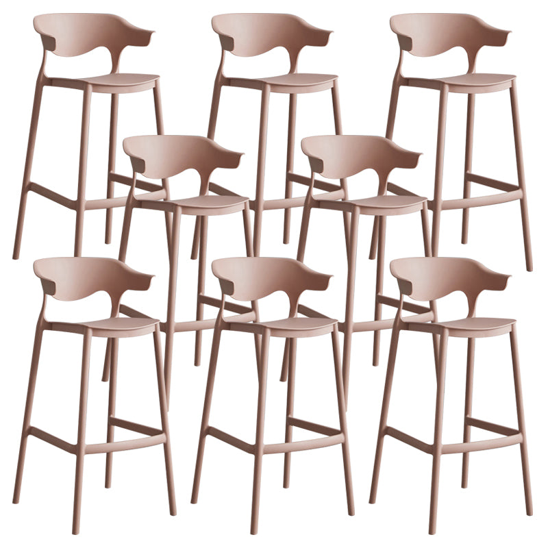 Modern Style Stackable Bar-stool Plastic Counter Bar Stool for Home