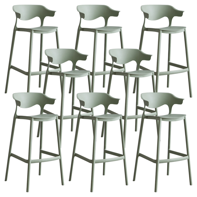 Modern Style Stackable Bar-stool Plastic Counter Bar Stool for Home
