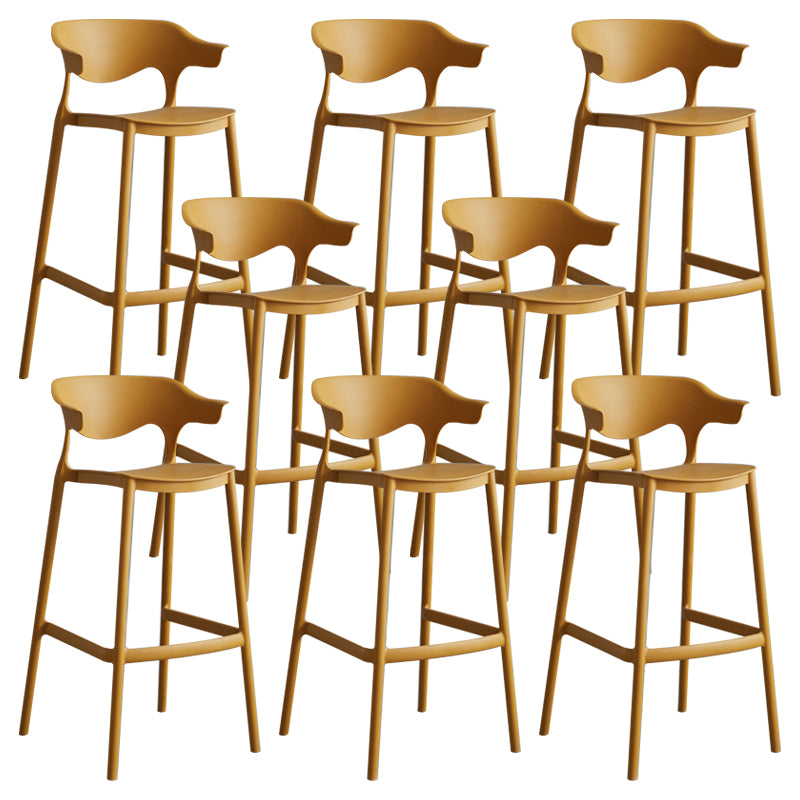 Modern Style Stackable Bar-stool Plastic Counter Bar Stool for Home