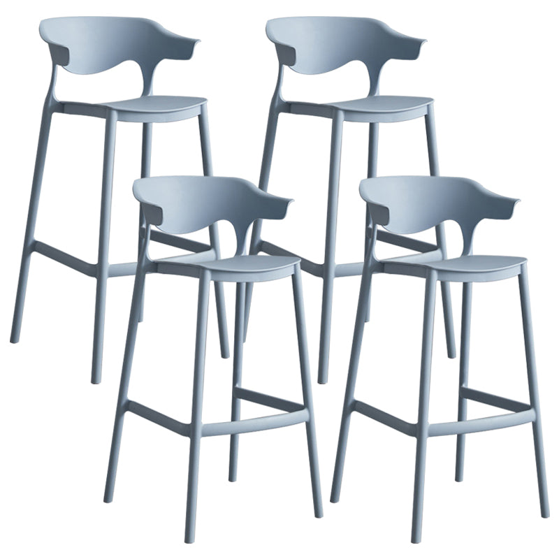 Modern Style Stackable Bar-stool Plastic Counter Bar Stool for Home