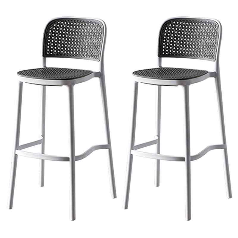 Modern Style Square Bar-stool Plastic Counter Bar Stool for Home