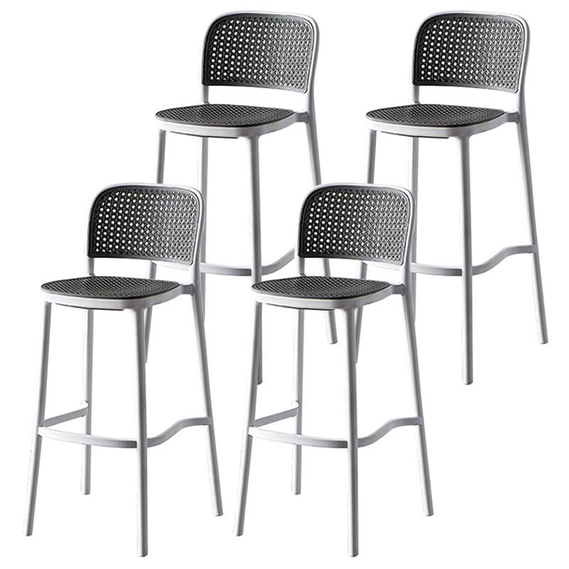 Modern Style Square Bar-stool Plastic Counter Bar Stool for Home