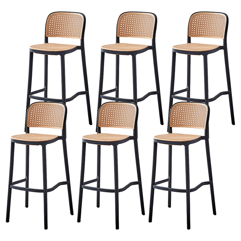 Modern Style Square Bar-stool Plastic Counter Bar Stool for Home