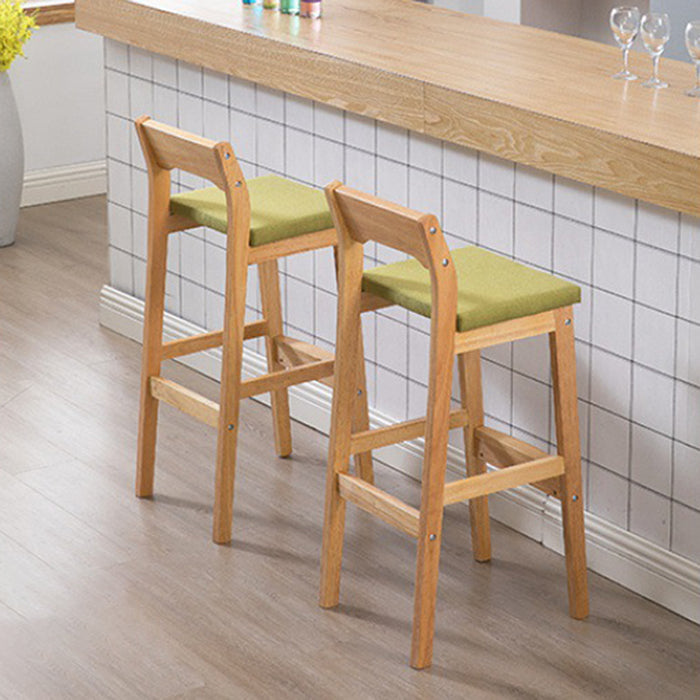 Modern Style Square Bar-stool Wooden Counter Bar Stool for Home