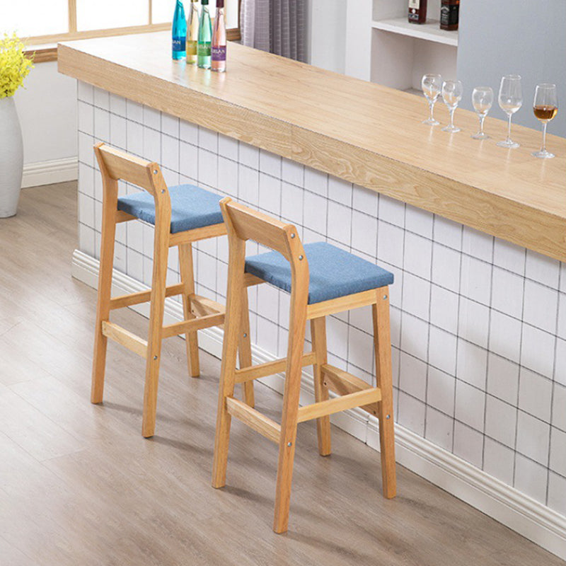 Modern Style Square Bar-stool Wooden Counter Bar Stool for Home