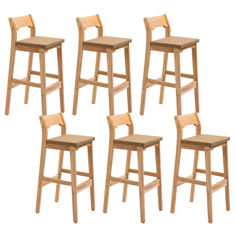 Modern Style Square Bar-stool Wooden Counter Bar Stool for Home