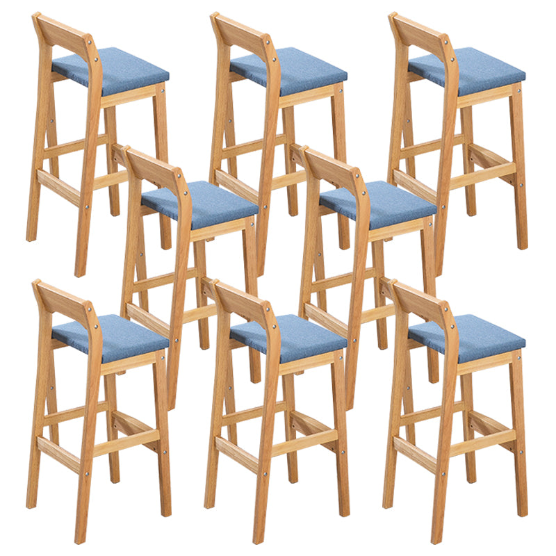 Modern Style Square Bar-stool Wooden Counter Bar Stool for Home