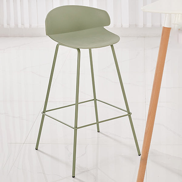 Nordic Style Metal Bar-stool Plastic Counter Bar Stool for Home
