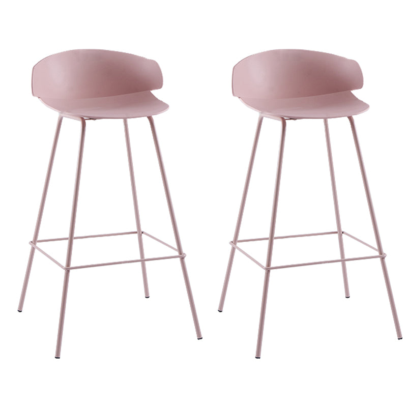 Nordic Style Metal Bar-stool Plastic Counter Bar Stool for Home