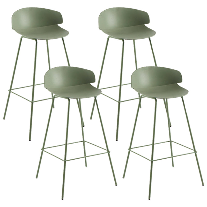 Nordic Style Metal Bar-stool Plastic Counter Bar Stool for Home