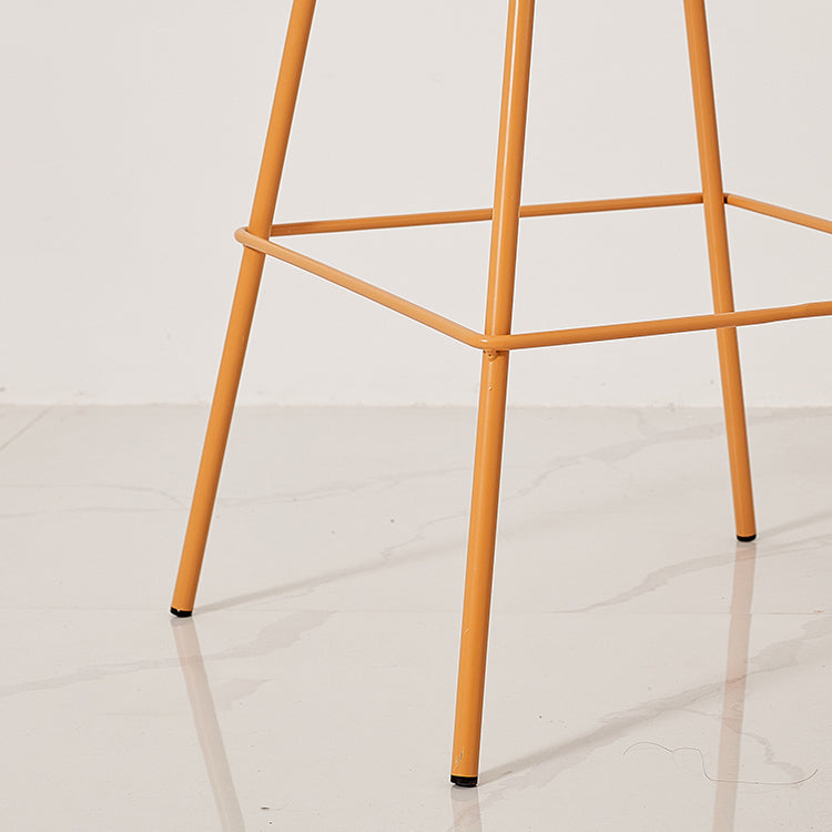 Nordic Style Metal Bar-stool Plastic Counter Bar Stool for Home