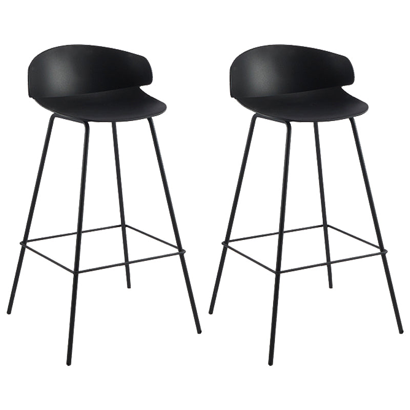 Nordic Style Metal Bar-stool Plastic Counter Bar Stool for Home