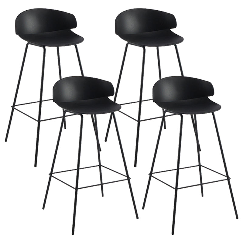 Nordic Style Metal Bar-stool Plastic Counter Bar Stool for Home