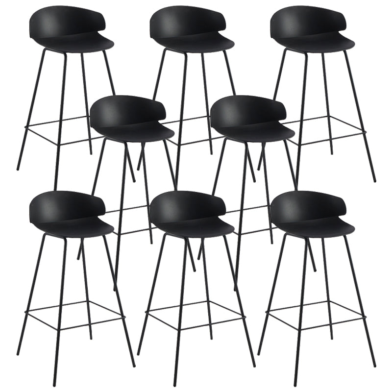 Nordic Style Metal Bar-stool Plastic Counter Bar Stool for Home