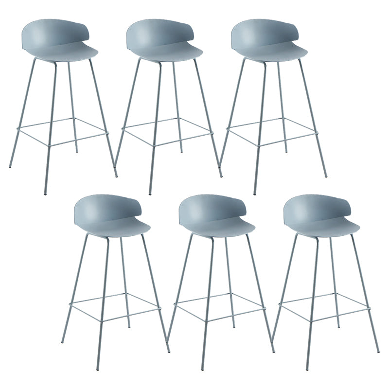 Nordic Style Metal Bar-stool Plastic Counter Bar Stool for Home