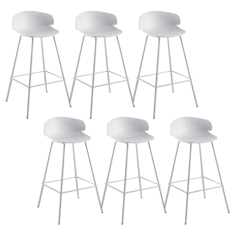 Nordic Style Metal Bar-stool Plastic Counter Bar Stool for Home