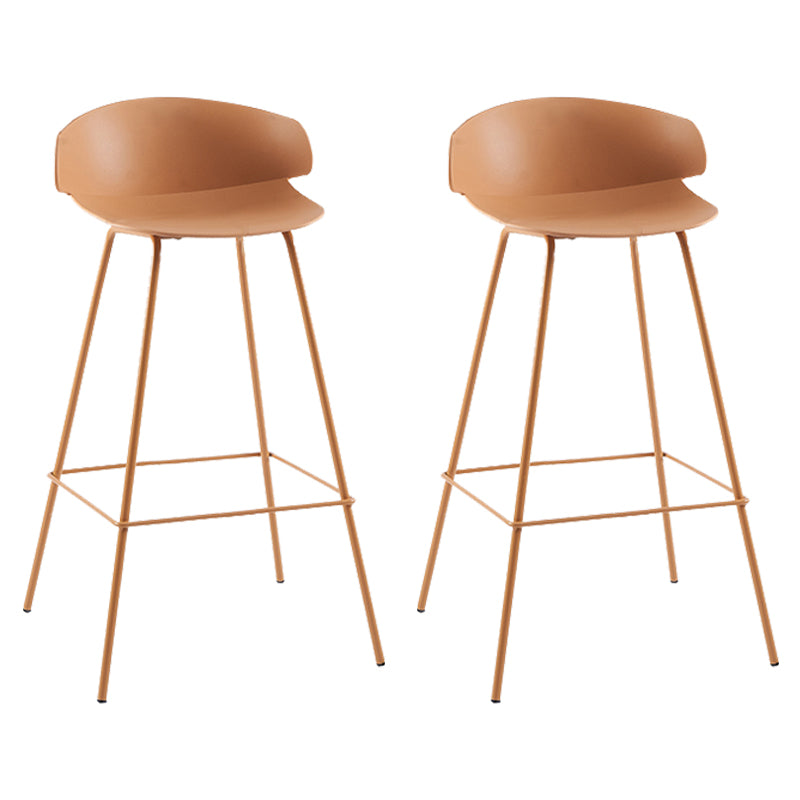 Nordic Style Metal Bar-stool Plastic Counter Bar Stool for Home