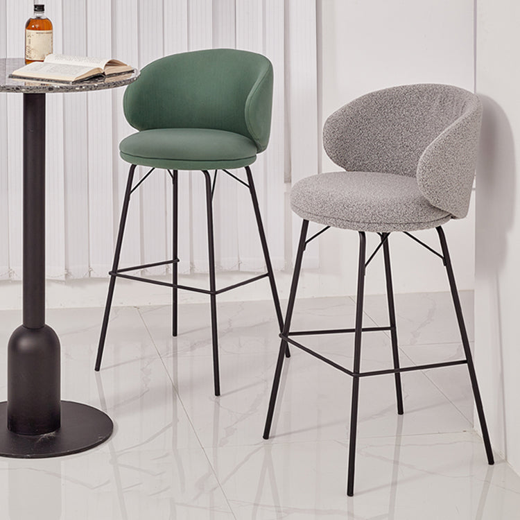 Modern Style Metal Bar-stool Bucket Counter Bar Stool for Home