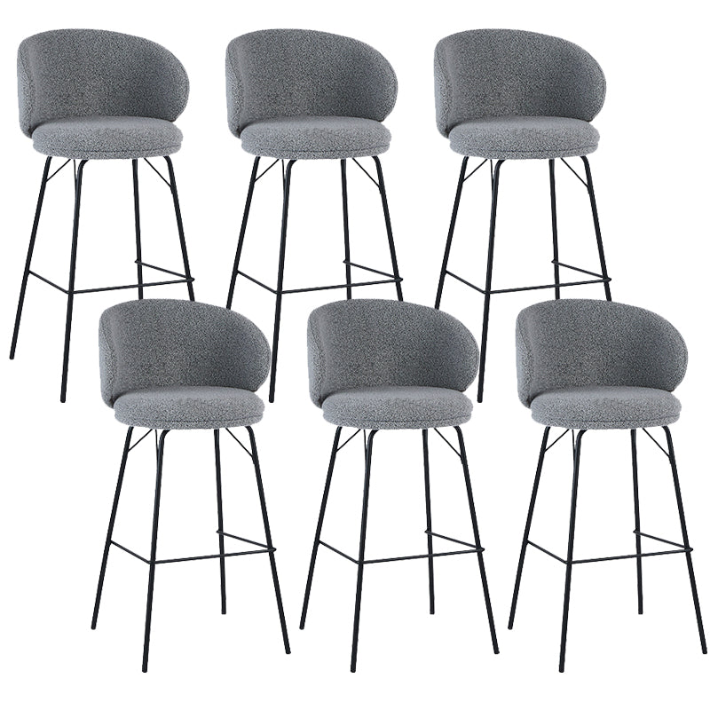 Modern Style Metal Bar-stool Bucket Counter Bar Stool for Home