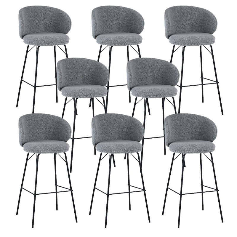 Modern Style Metal Bar-stool Bucket Counter Bar Stool for Home