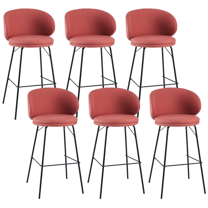 Modern Style Metal Bar-stool Bucket Counter Bar Stool for Home
