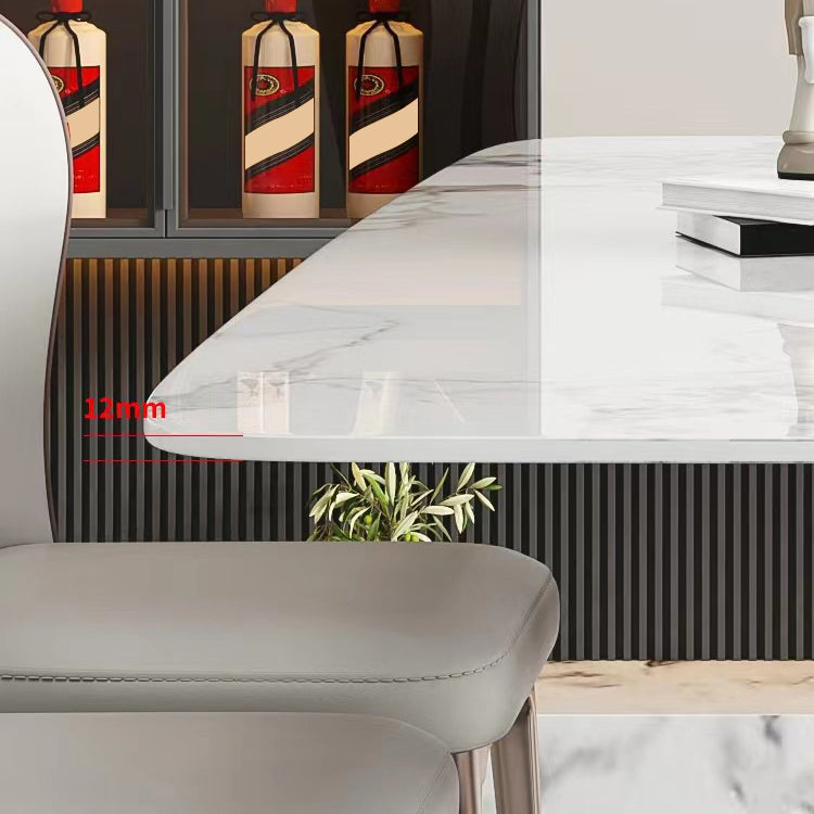 1/4/5/7 Pieces Sintered Stone Dining Table Set Dining Room Chair and Table Set