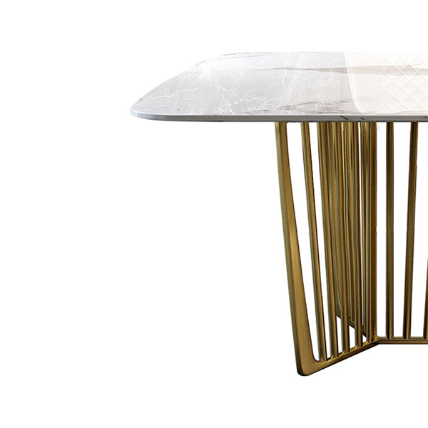 Luxury Sintered Stone Top Dining Set Rectangle 1/4/5/7/9 Pieces Dining Room Table Set