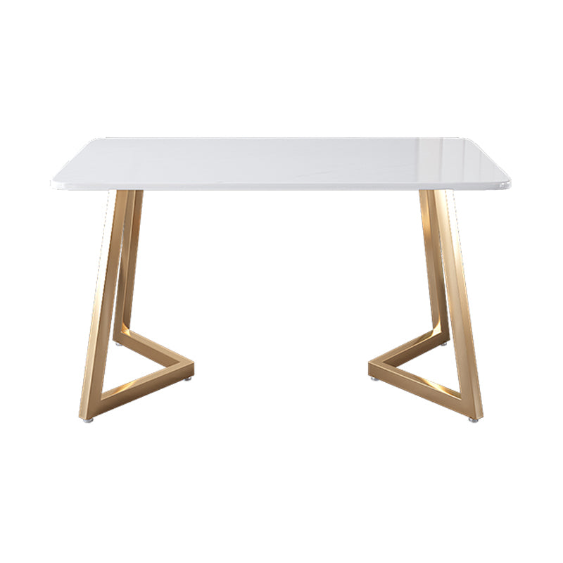 Stone Top Double Pedestal Table Traditional Luxury Rectangle White Dining Table
