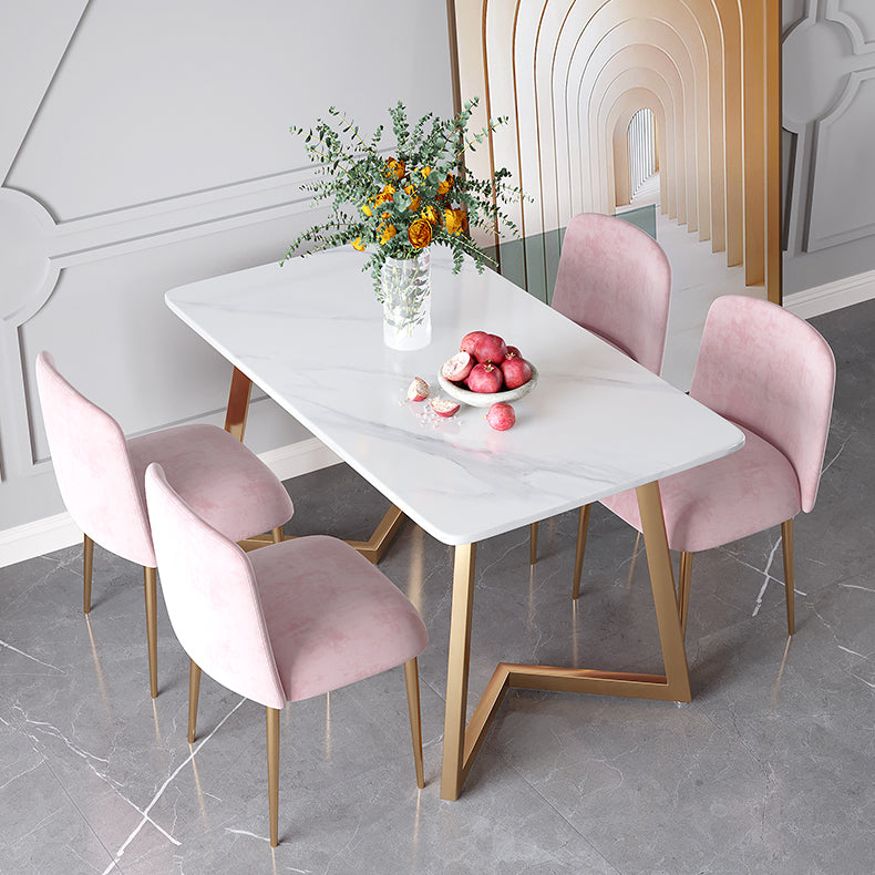 Stone Top Double Pedestal Table Traditional Luxury Rectangle White Dining Table