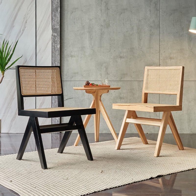 Dining Room Side Chairs Modern Rubber Wood Kitchen Chair for Home