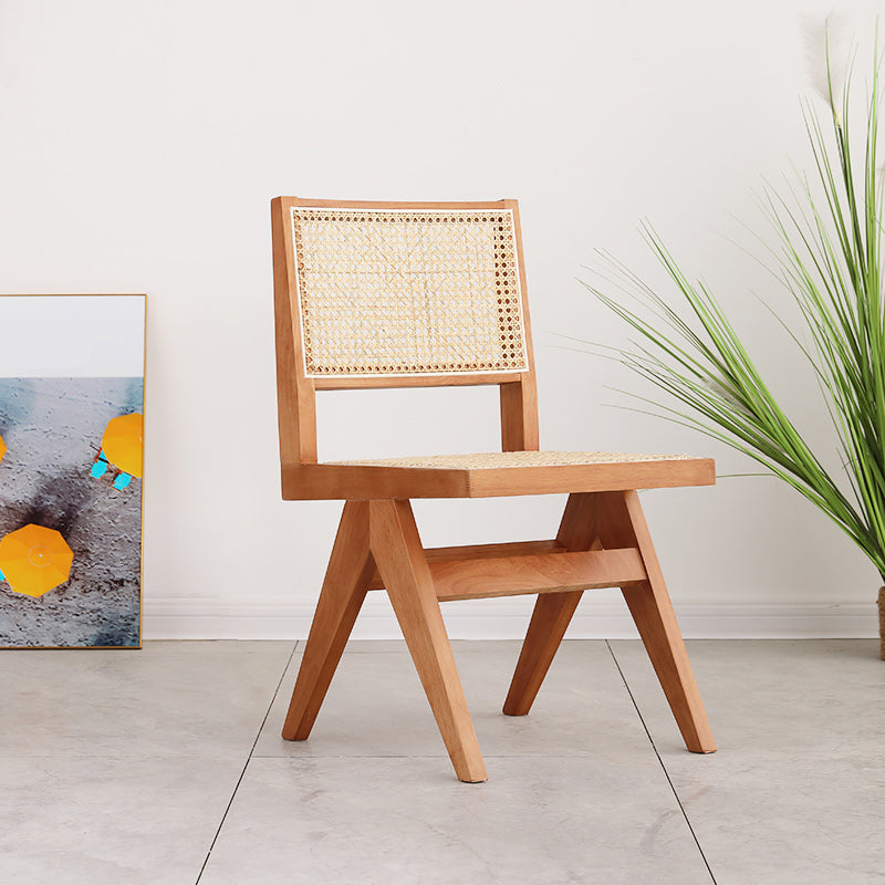 Dining Room Side Chairs Modern Rubber Wood Kitchen Chair for Home
