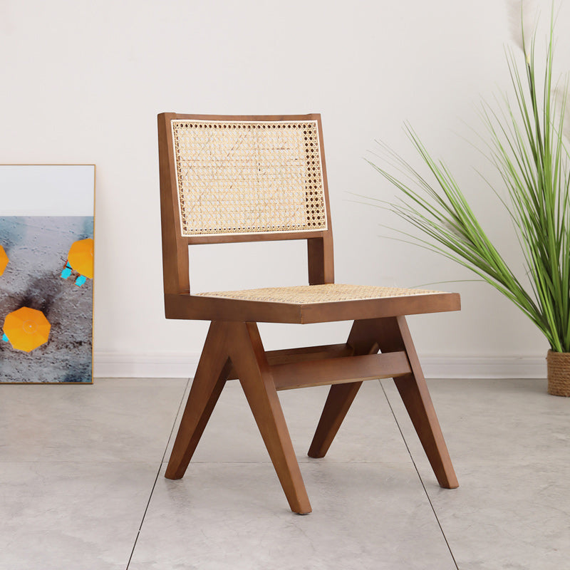 Dining Room Side Chairs Modern Rubber Wood Kitchen Chair for Home