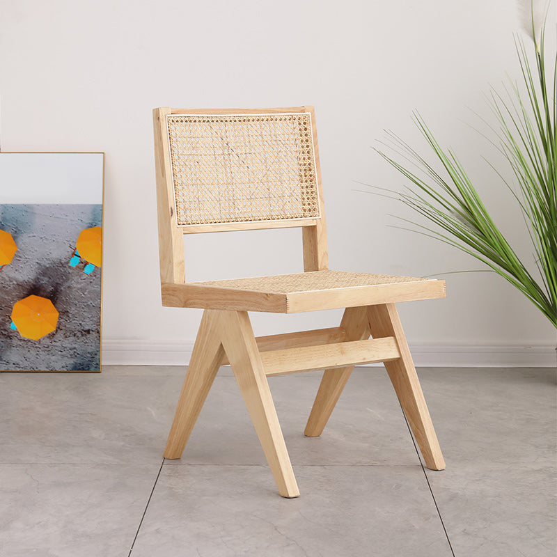Dining Room Side Chairs Modern Rubber Wood Kitchen Chair for Home